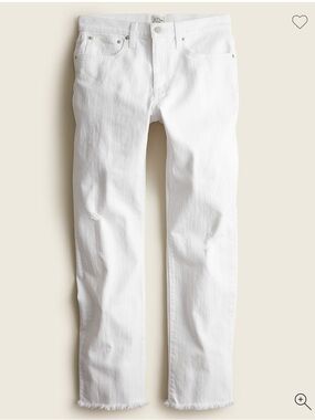 J.Crew Slim White Boyfriend Jeans